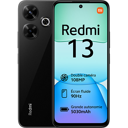 Smartphone xiaomi redmi 13 4g 256go noir