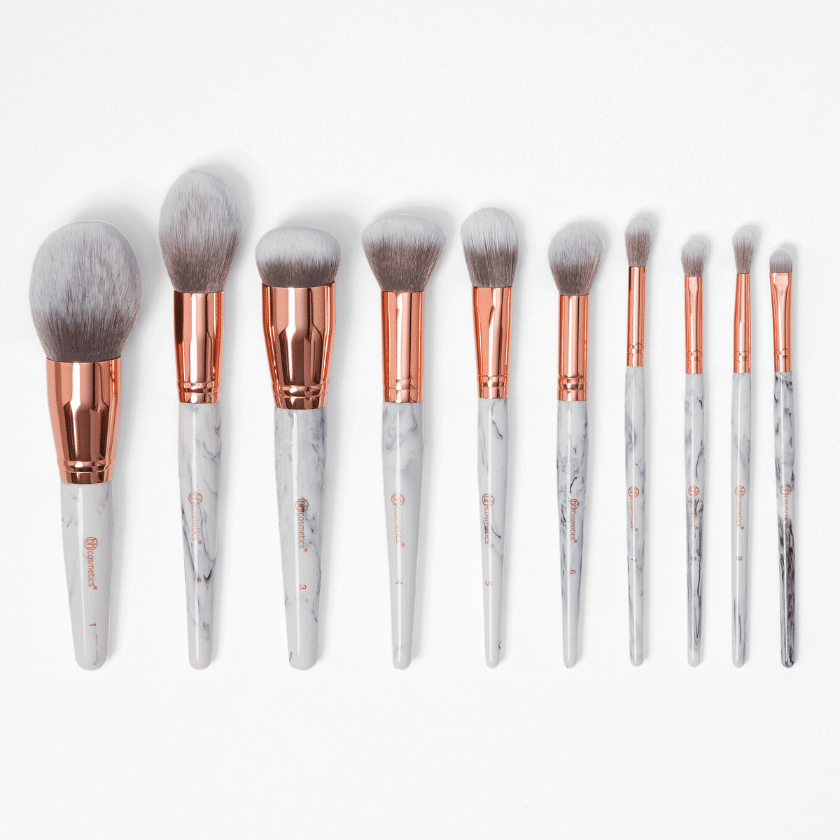 Coffret pinceaux 10 pièces - Marble Luxe - BH Cosmetics