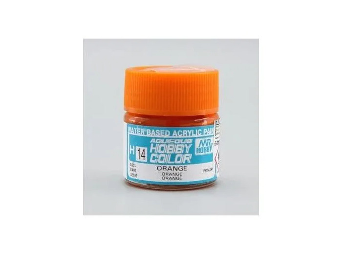 PEINTURE MAQUETTE MR HOBBY H014 ORANGE BRILLANT 10ML