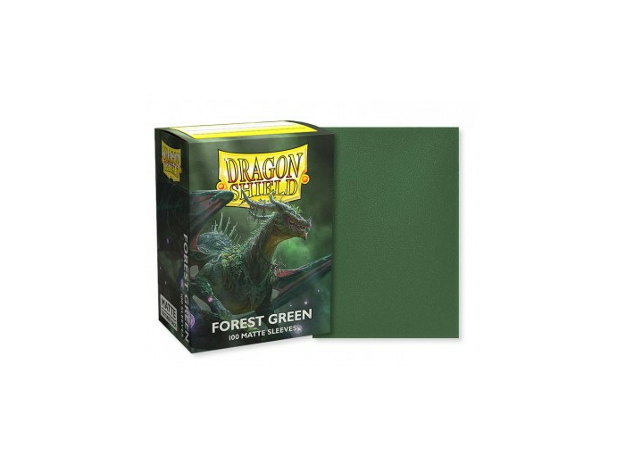 100 Dragon Shield Matte : Forest Green