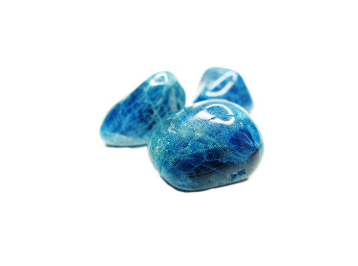Apatite Bleue  pierre roulée