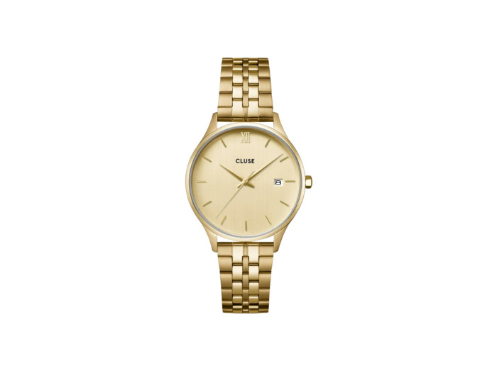 Montre Cluse Minuit Date Steel, Full Gold Colour