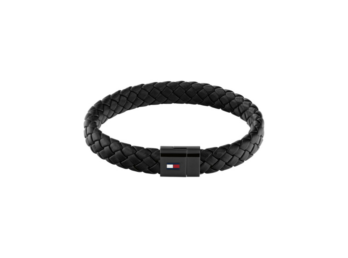 Bracelet Tommy Hilfiger en cuir et acier