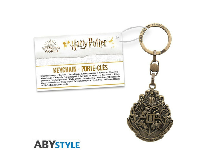 HARRY POTTER - Porte-clés 3D "emblème Poudlard" MADE IN FRANCE