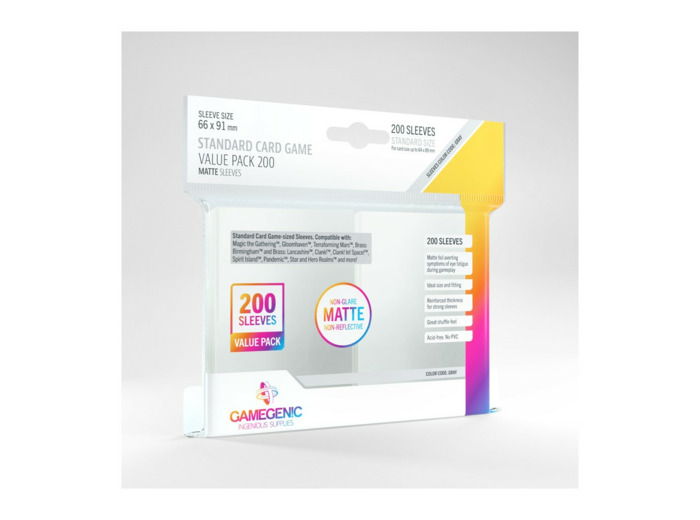 Standard Card Game Value Pack 200 sleeves(Matte)