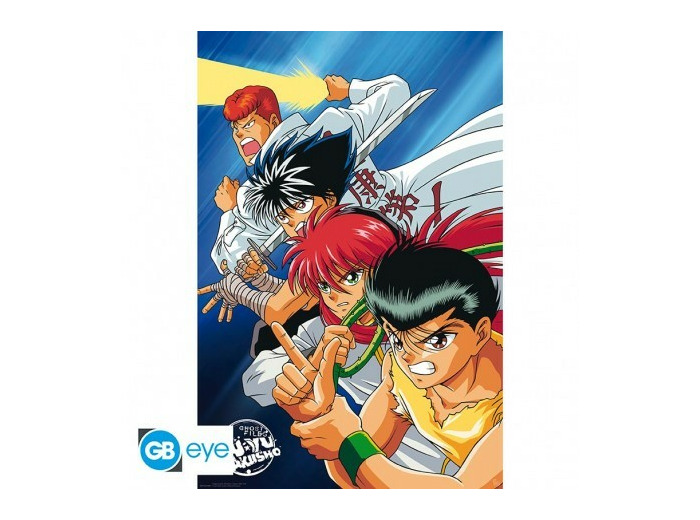 YU YU HAKUSHO - Poster "Groupe" roulé filmé (91.5x61)