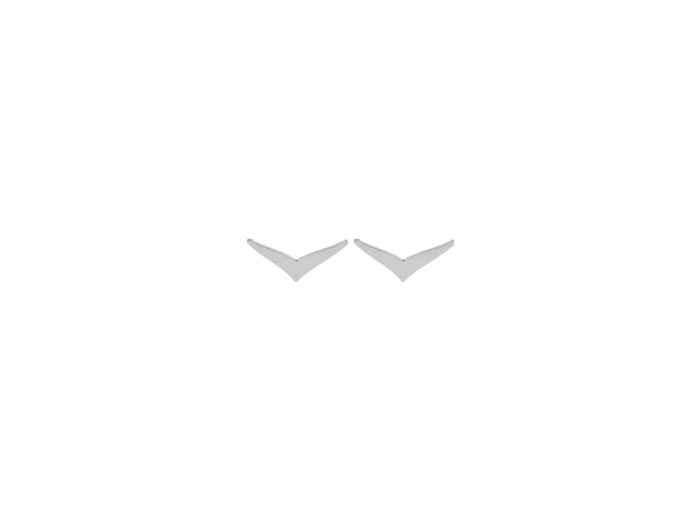 Puces d'oreilles en or blanc
