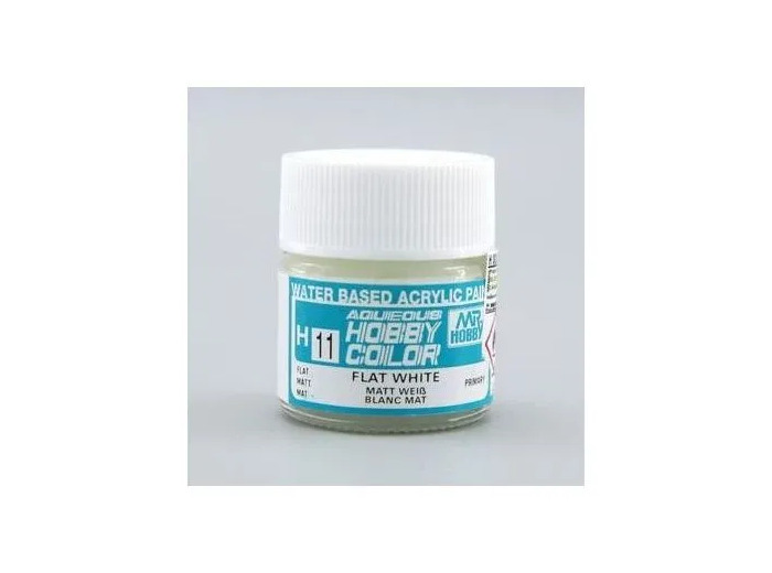 PEINTURE MAQUETTE MR HOBBY H011 BLANC MAT 10ML