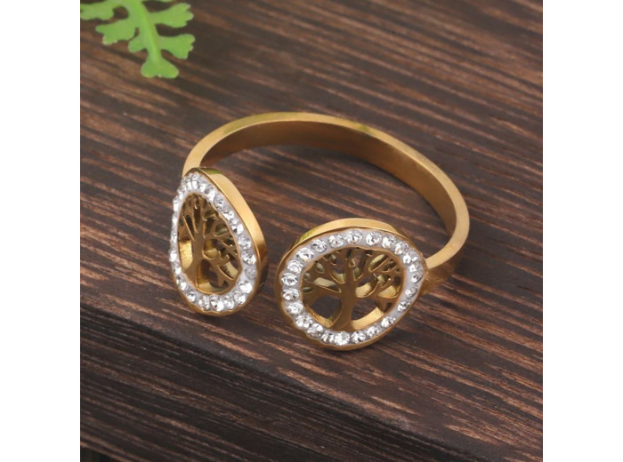 Bague double arbre de vie