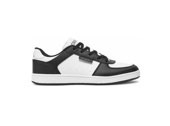 Basket homme noir blanc kappa