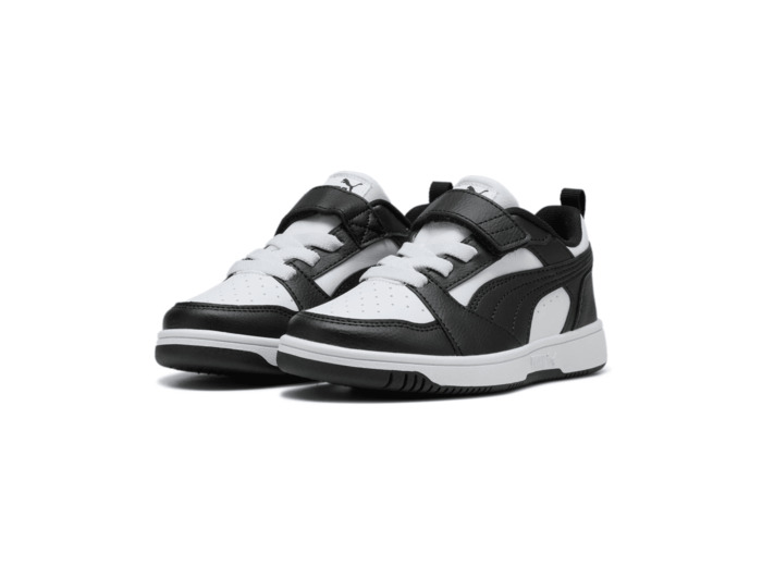 Basket junior garcon blanc noir puma