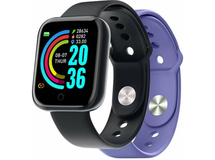 Montre connectee trainerbeator noir et violet