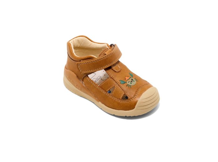 Bottillon ferme bebe garcon camel