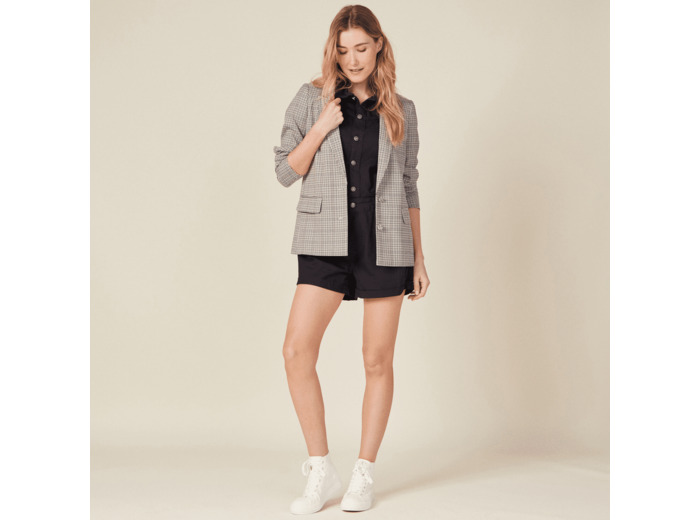 Combishort boutonnée