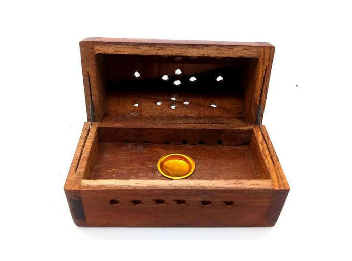 PORTE ENCENS CONE BOIS BOITE 8CM