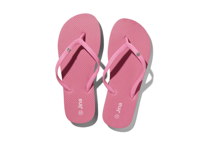 Tong femme rose