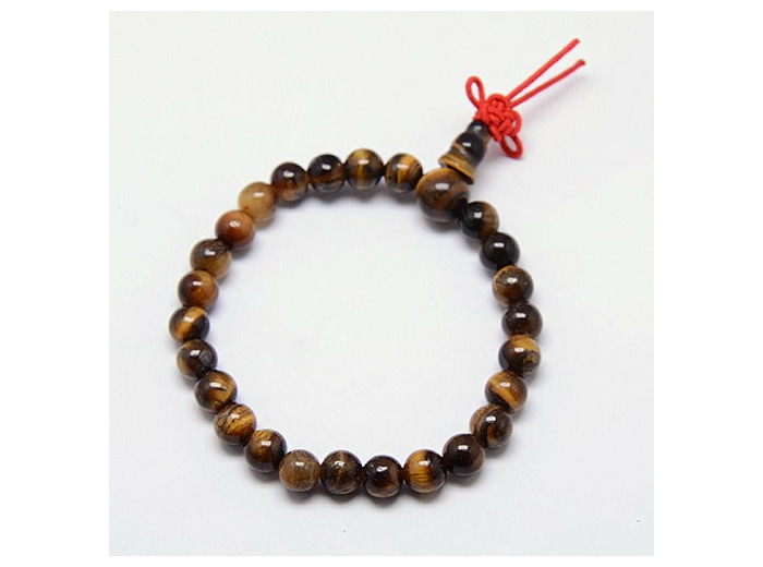 Bracelet mala en œil de tigre