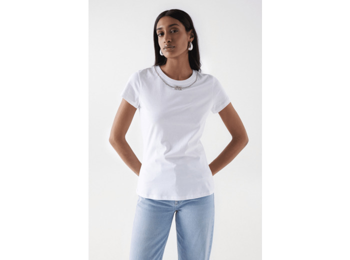 T-SHIRT AVEC PENDELOQUES BRILLANTES