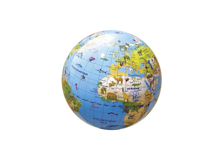Globe gonflable des Animaux 30 cm  - B92010 - Caly