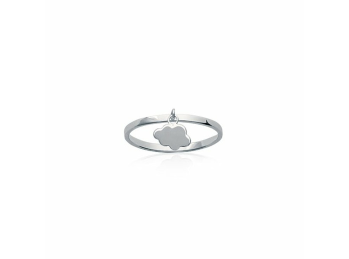 Bague en argent rhodié