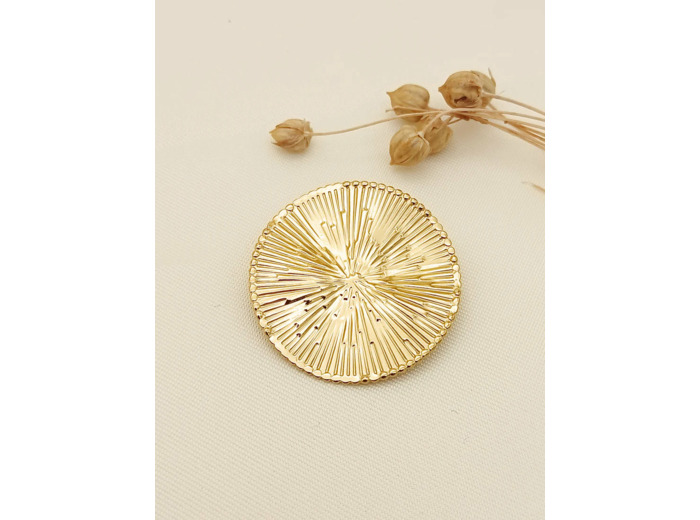 Broche Soleil - Dorée