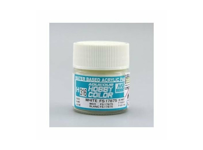 PEINTURE MAQUETTE MR HOBBY H316 BLANC BRILLANT FS17875 10ML
