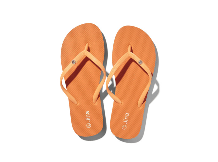 Tong femme orange