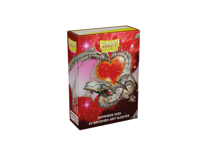 Dragon Shield - 60 Japanese Sleeves - Valentines Dragons 2022