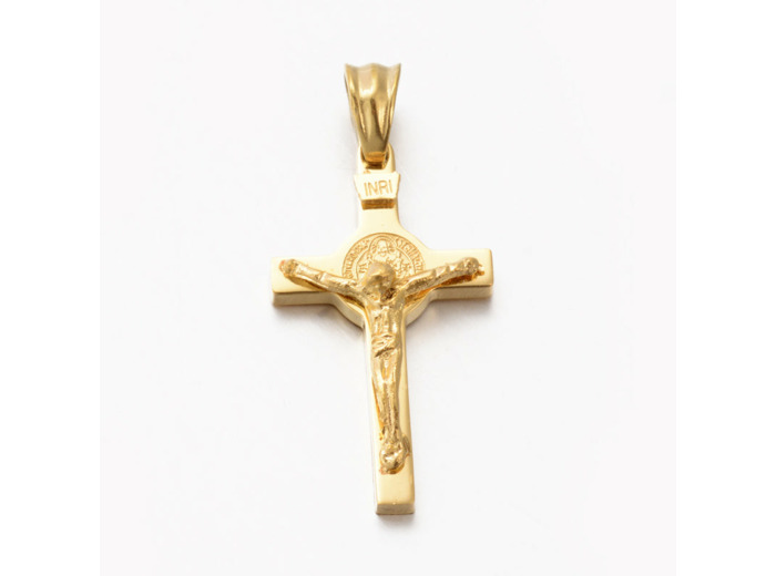 Pendentif Croix INRI en acier inoxydable