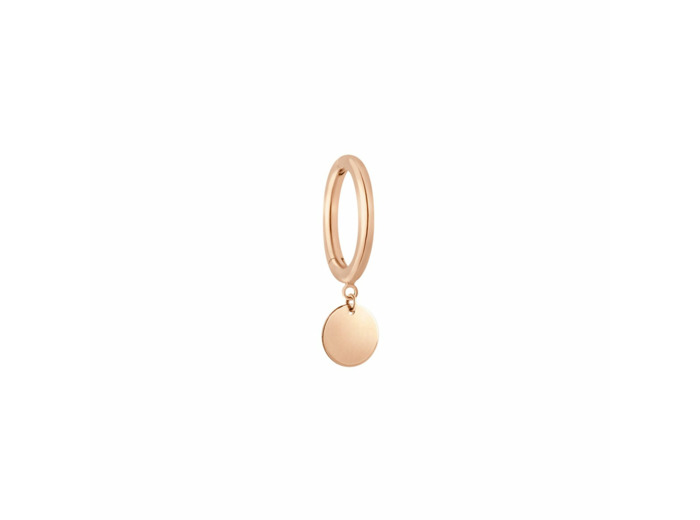Mono boucle d'oreille créole Vanrycke Marrakech en or rose et , taille S