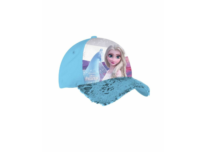 Casquette fille bleu la reine des neiges
