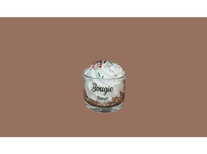 Bougie biscuit crème délice