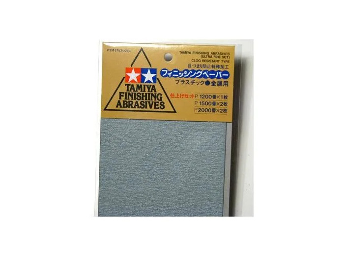 Jeu papiers abrasifs ultra-fins