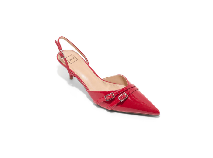 Escarpin ferme femme rouge