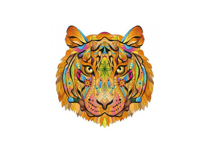 Rainbow Puzzle en bois - Tigre - 139 pièces