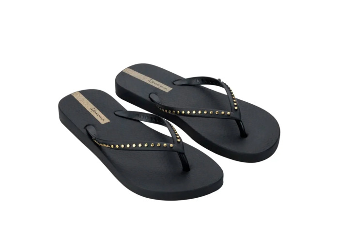 Tong femme black gold