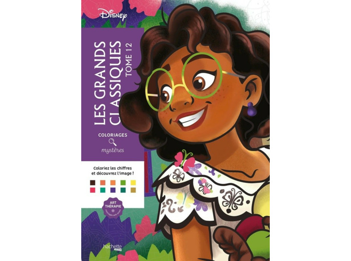 Art-thérapie  Coloriages mystères : Les grands Classiques Tome 12  Disney