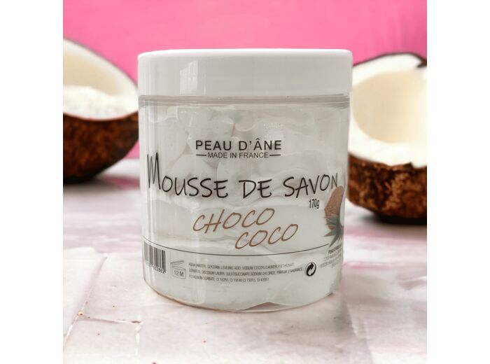 Mousse de savon chocolat coco