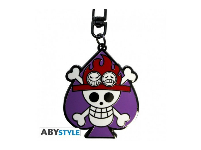 ONE PIECE - Porte-clés Skull Ace