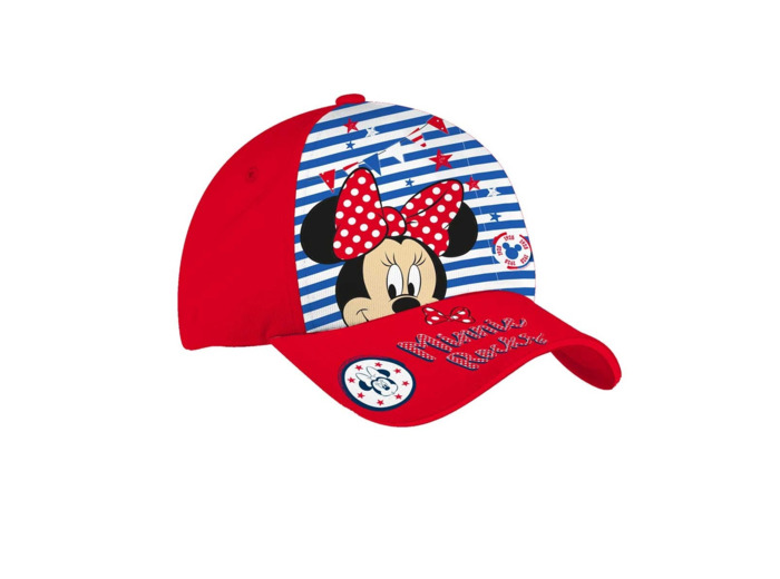 Casquette fille rouge minnie