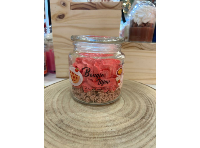 Bougie bijou Gateau aux fraise