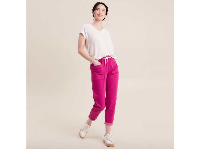 Pantalon coupe droite à coulisse