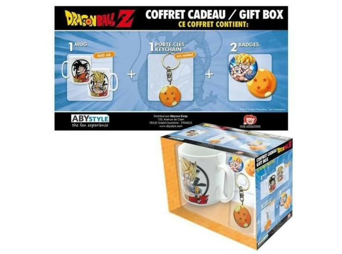 DRAGON BALL - Pck Mug + Porte-clés + Badges