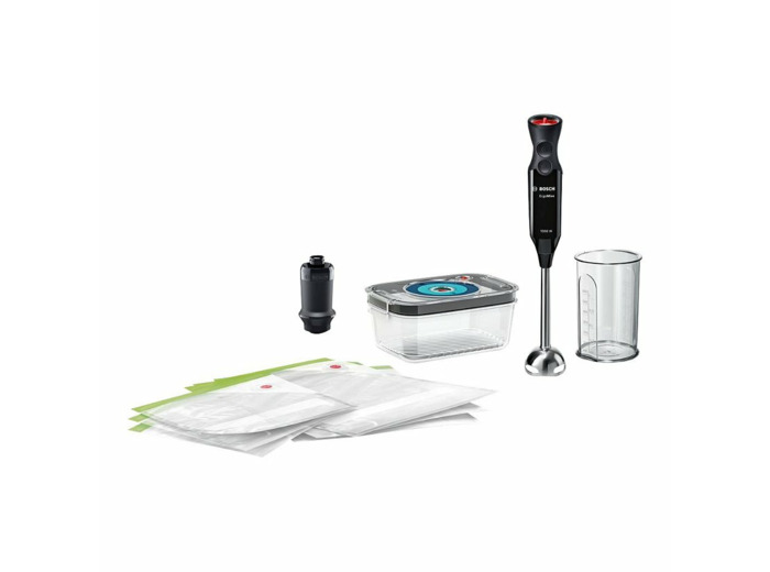 Set mixeur plongeant pied métal ergomixx  + solution de stockage sous vide ref ms6cb61v1
