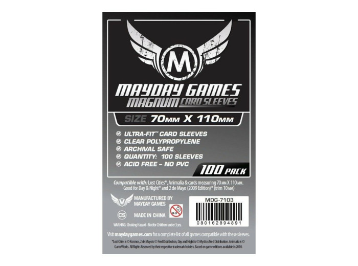 Mayday - "Lost Cities" Card Sleeves - Magnum Ultra-Fit - 70x110mm - 100p