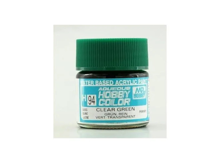 PEINTURE MAQUETTE MR HOBBY H094 VERT TRANSPARENT BRILLANT 10ML