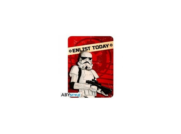 STAR WARS - Plaque métal "Enlist today" (28x38)