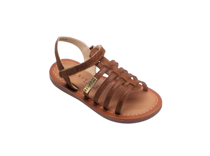 Sandale ouverte fille camel
