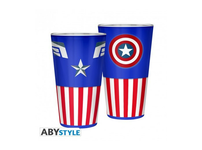 MARVEL - Verre XXL - 400 ml - Captain America