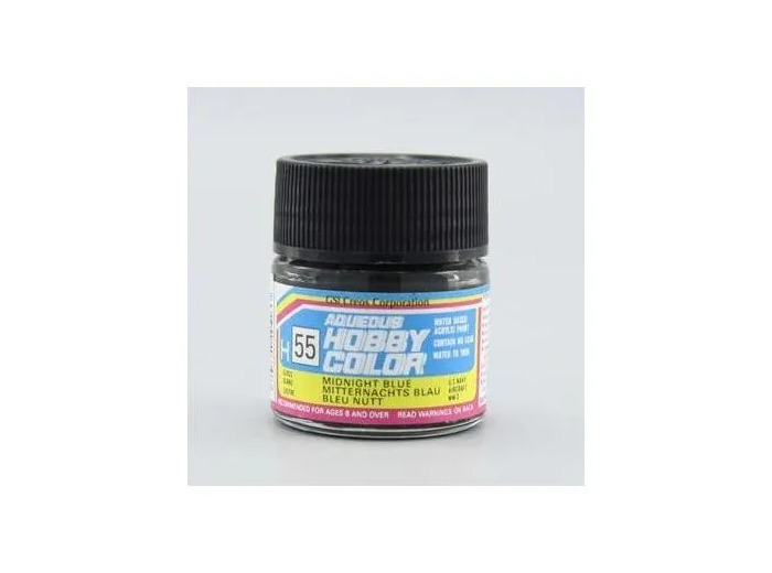 PEINTURE MAQUETTE MR HOBBY H055 BLEU NUIT BRILLANT 10ML